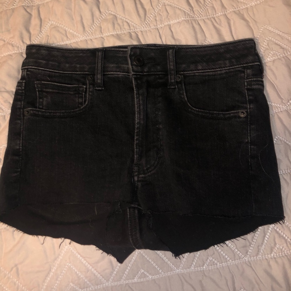 American Eagle Black Jean Shorts